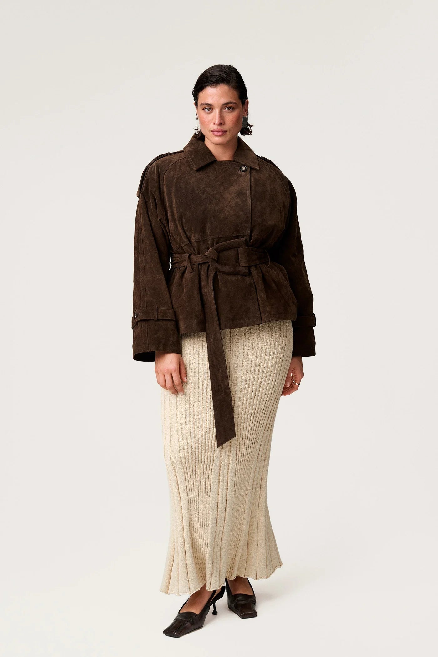 Elysian Suede Trench