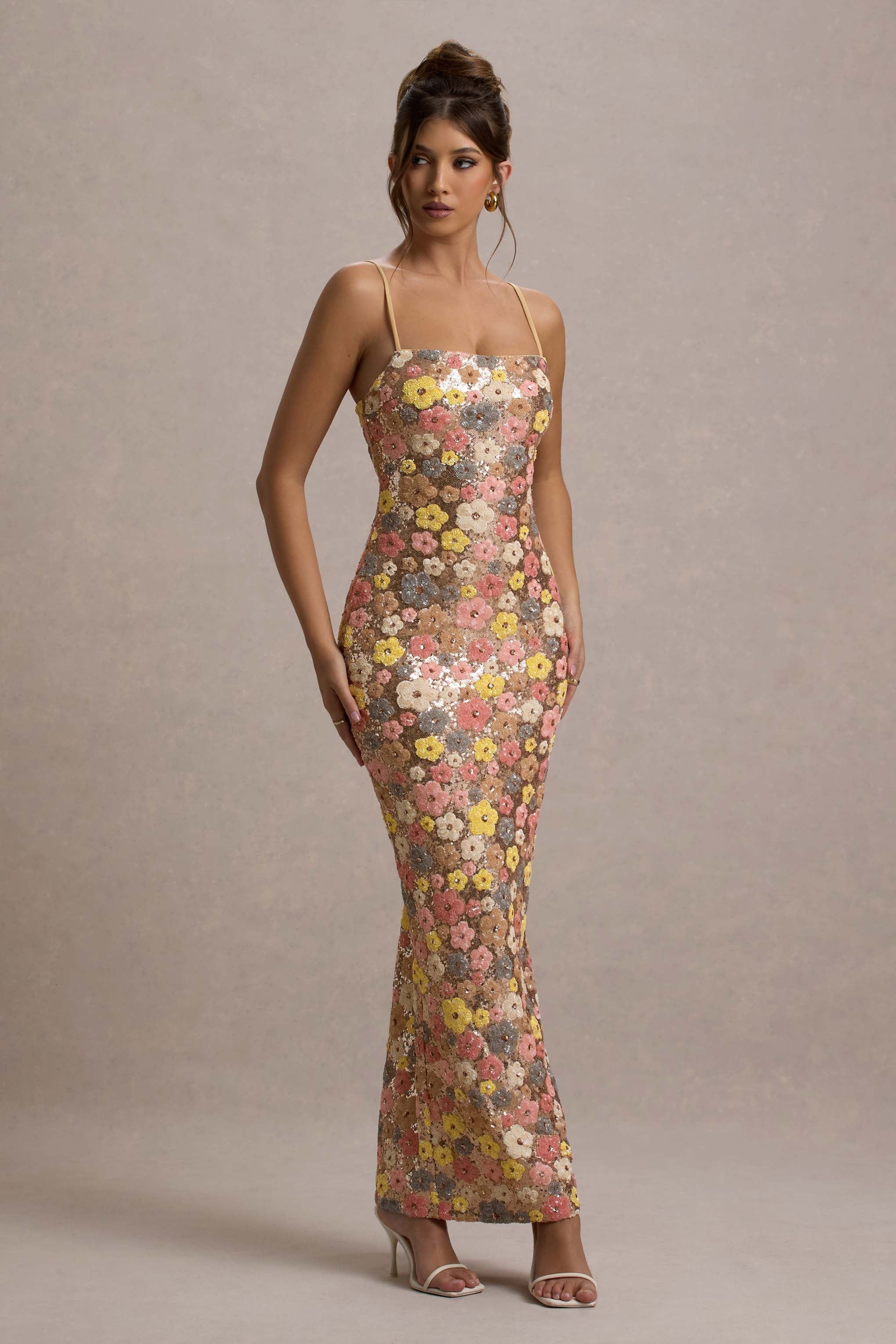 Blossom Aura Sequin Gown