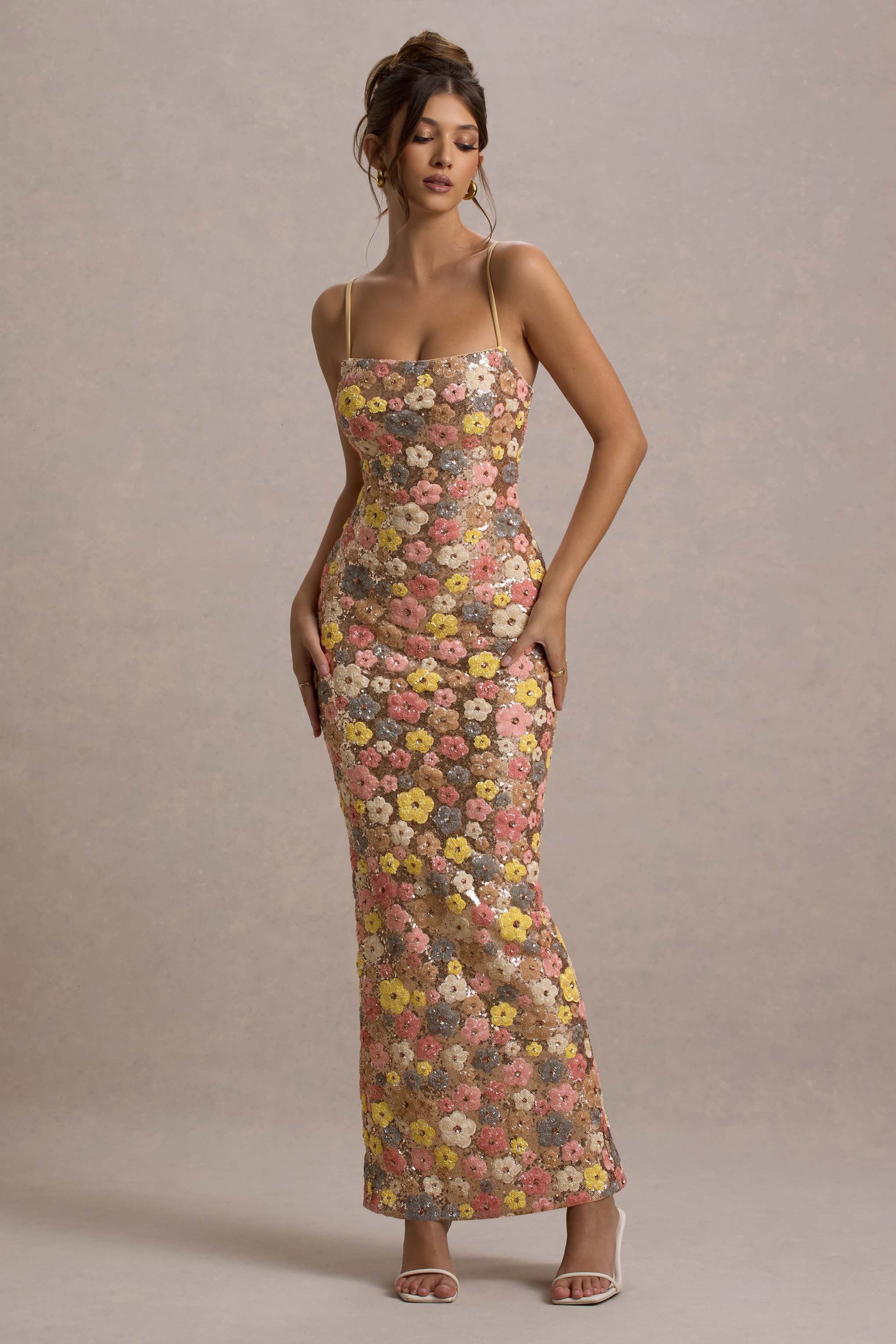 Blossom Aura Sequin Gown