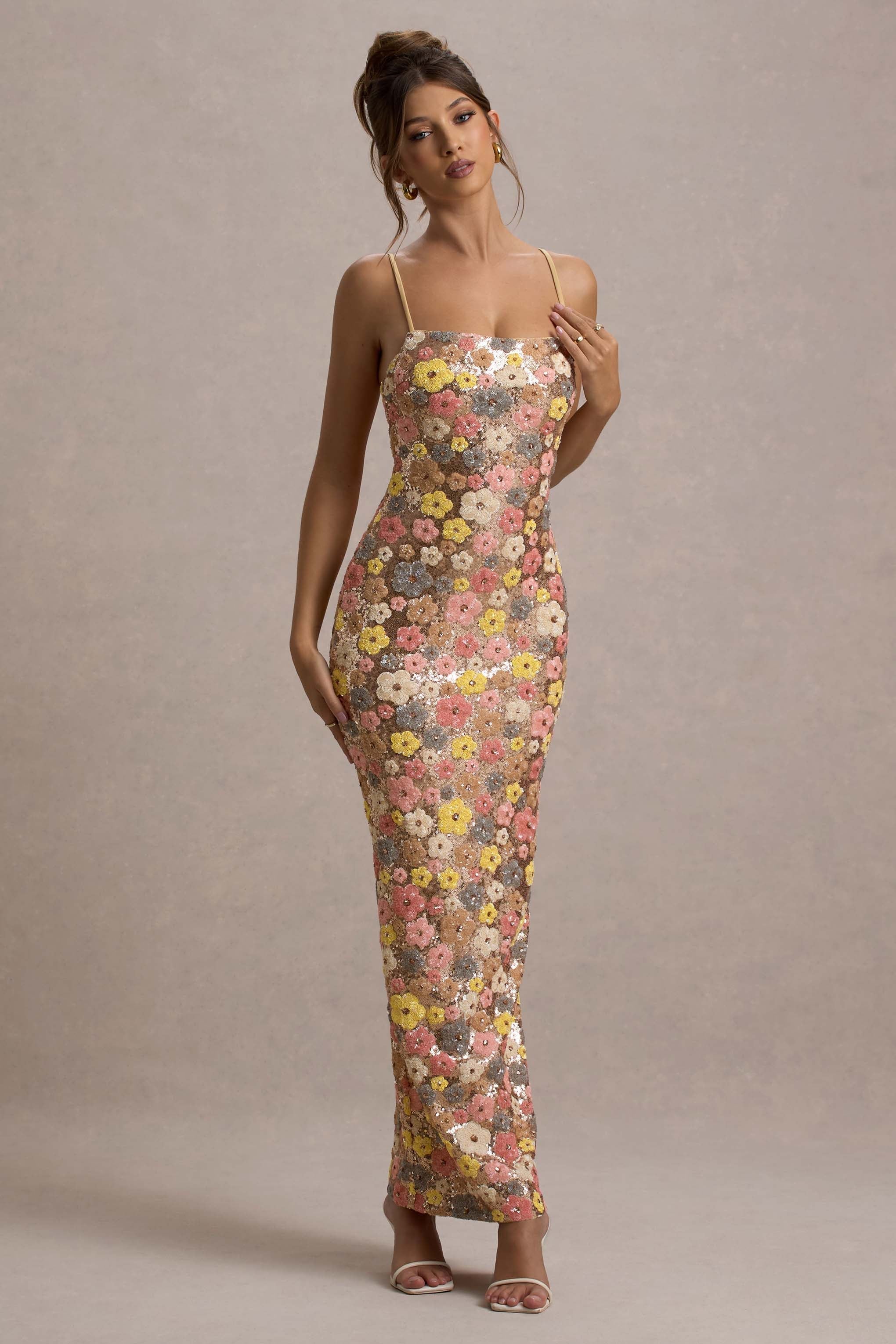 Blossom Aura Sequin Gown