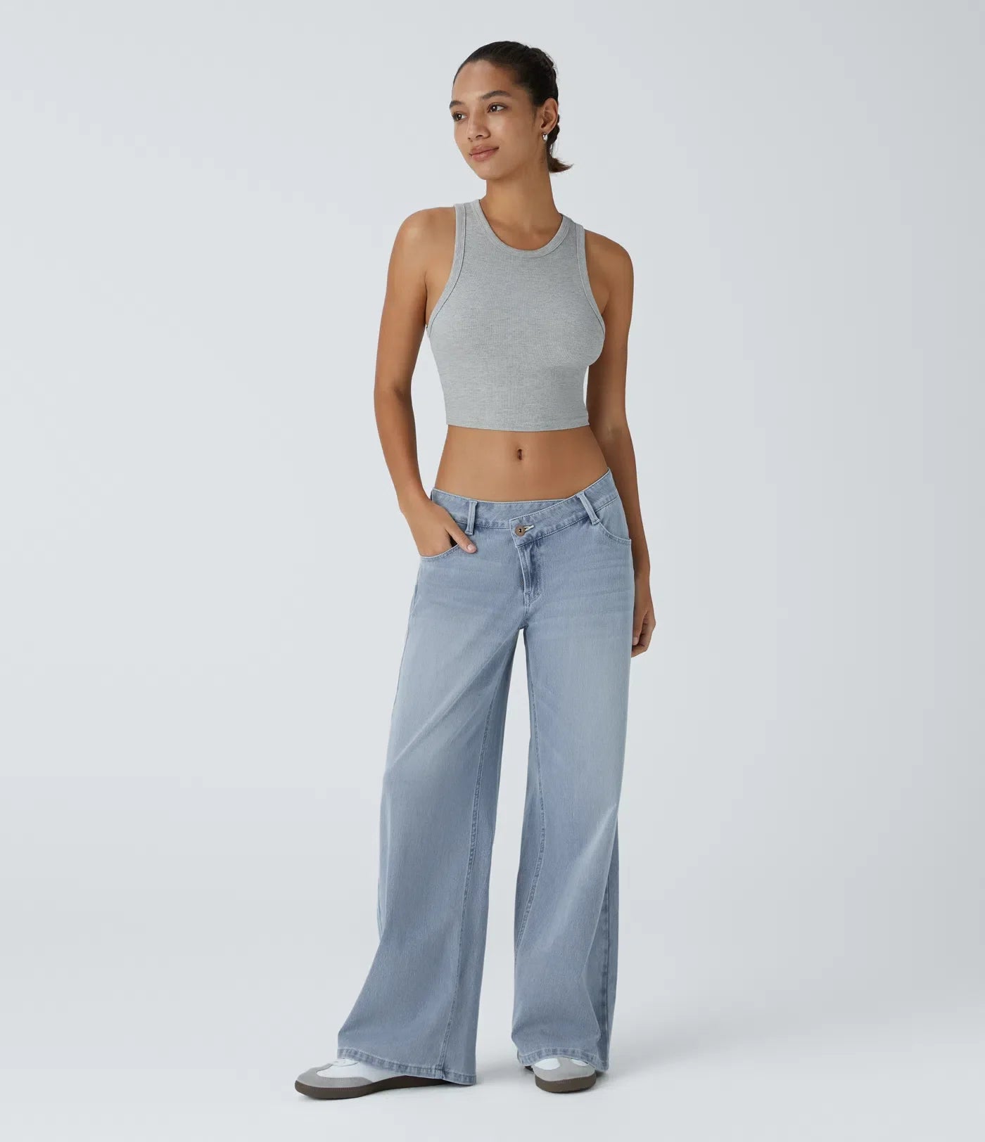 Sophie | Comfortabele Wide Leg Jeans Met Elegante Pasvorm & Handige Ritszakken