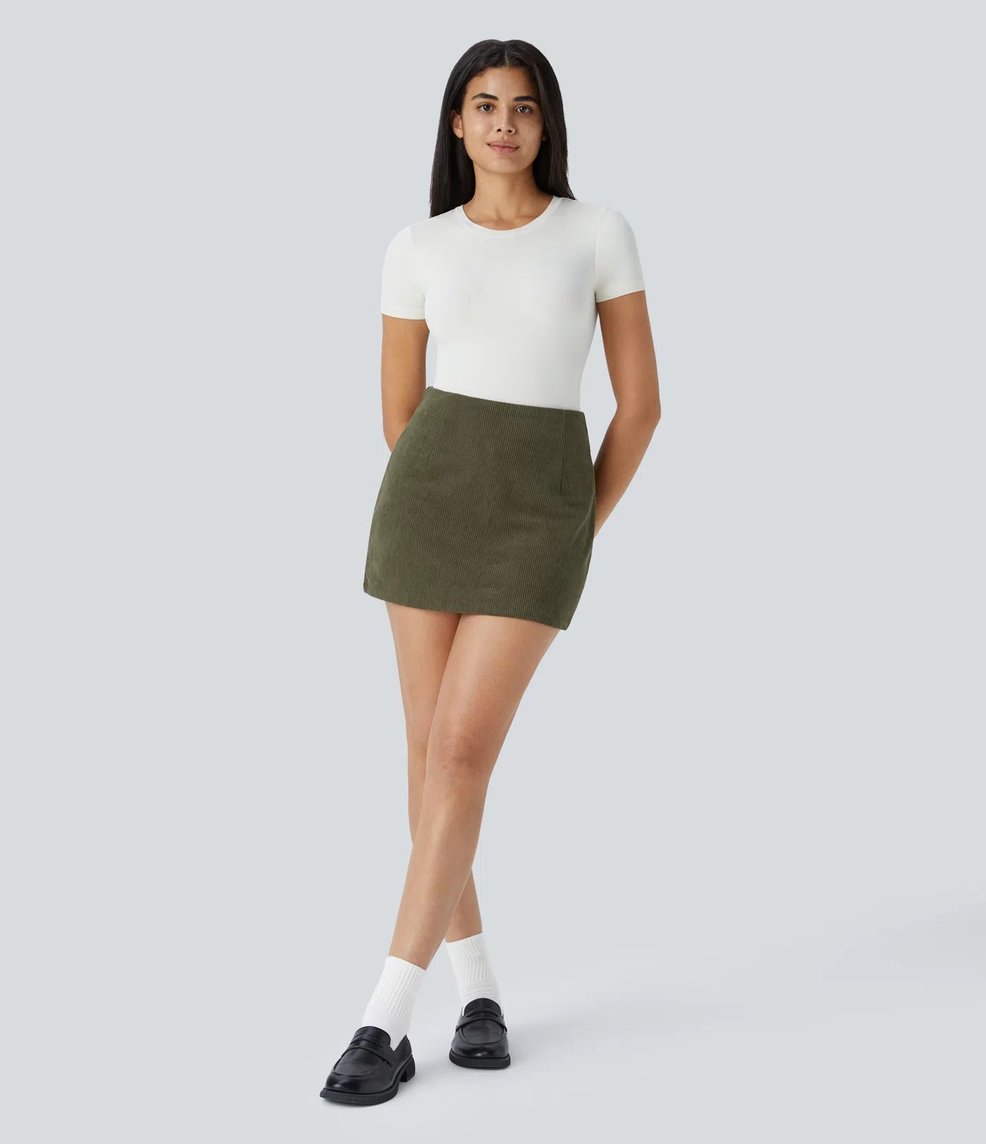 Nova Mae Cloud Cord Mini Skirt