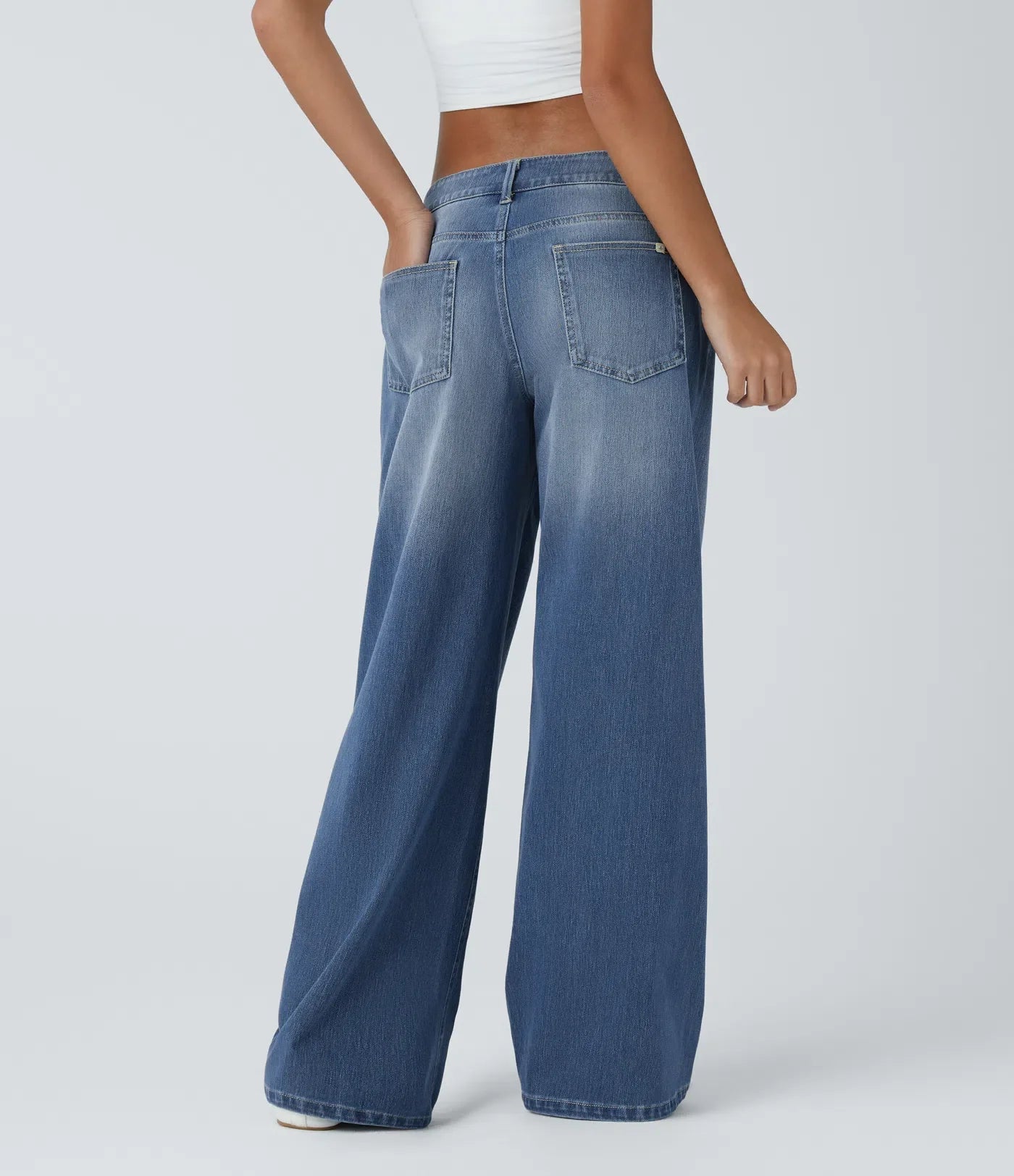 Sophie | Comfortabele Wide Leg Jeans Met Elegante Pasvorm & Handige Ritszakken