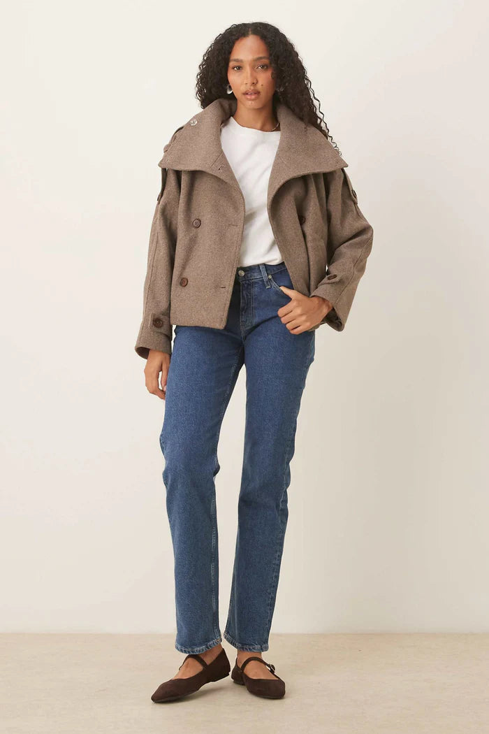 Heritage Wool Blend Jacket Brown