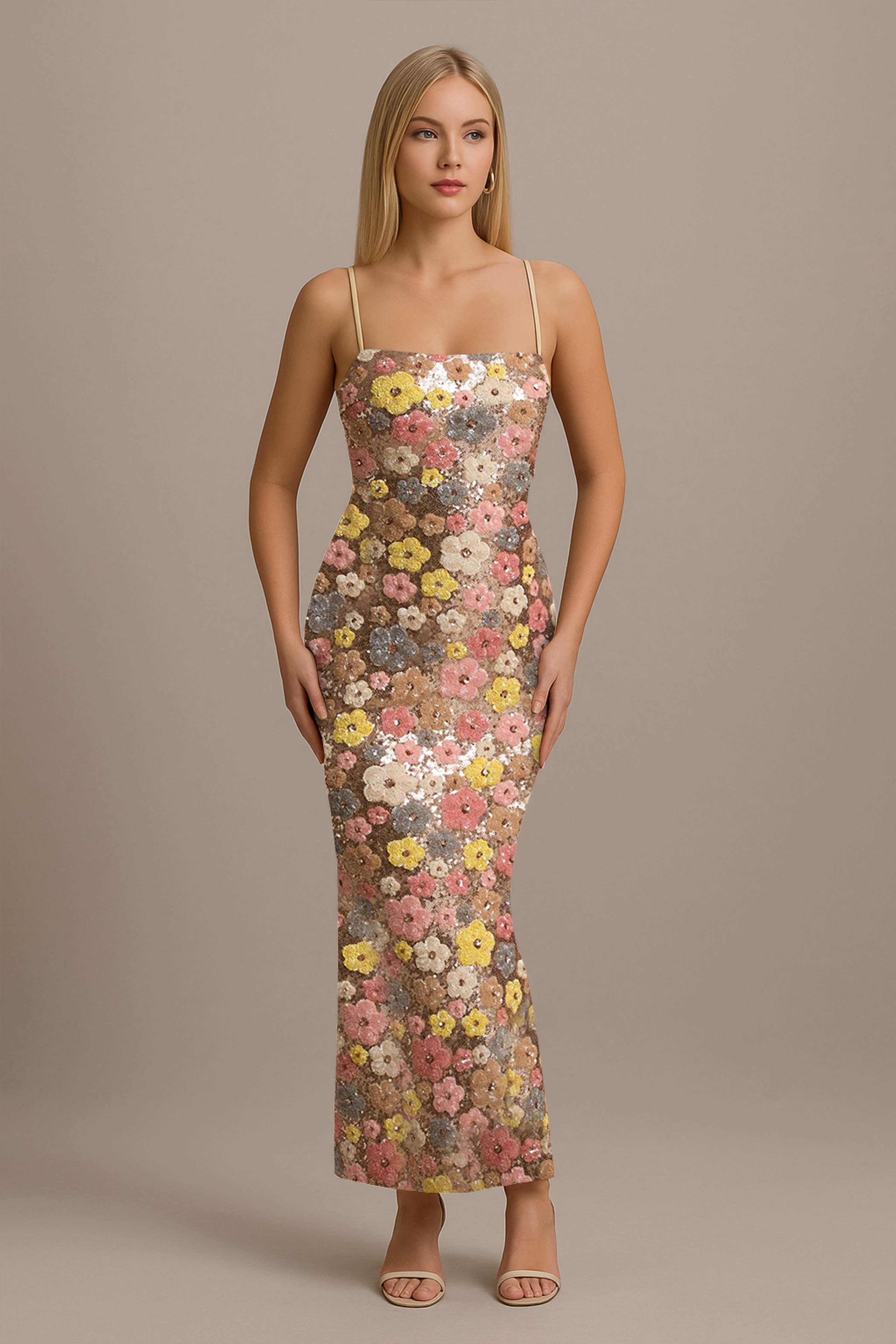 Blossom Aura Sequin Gown