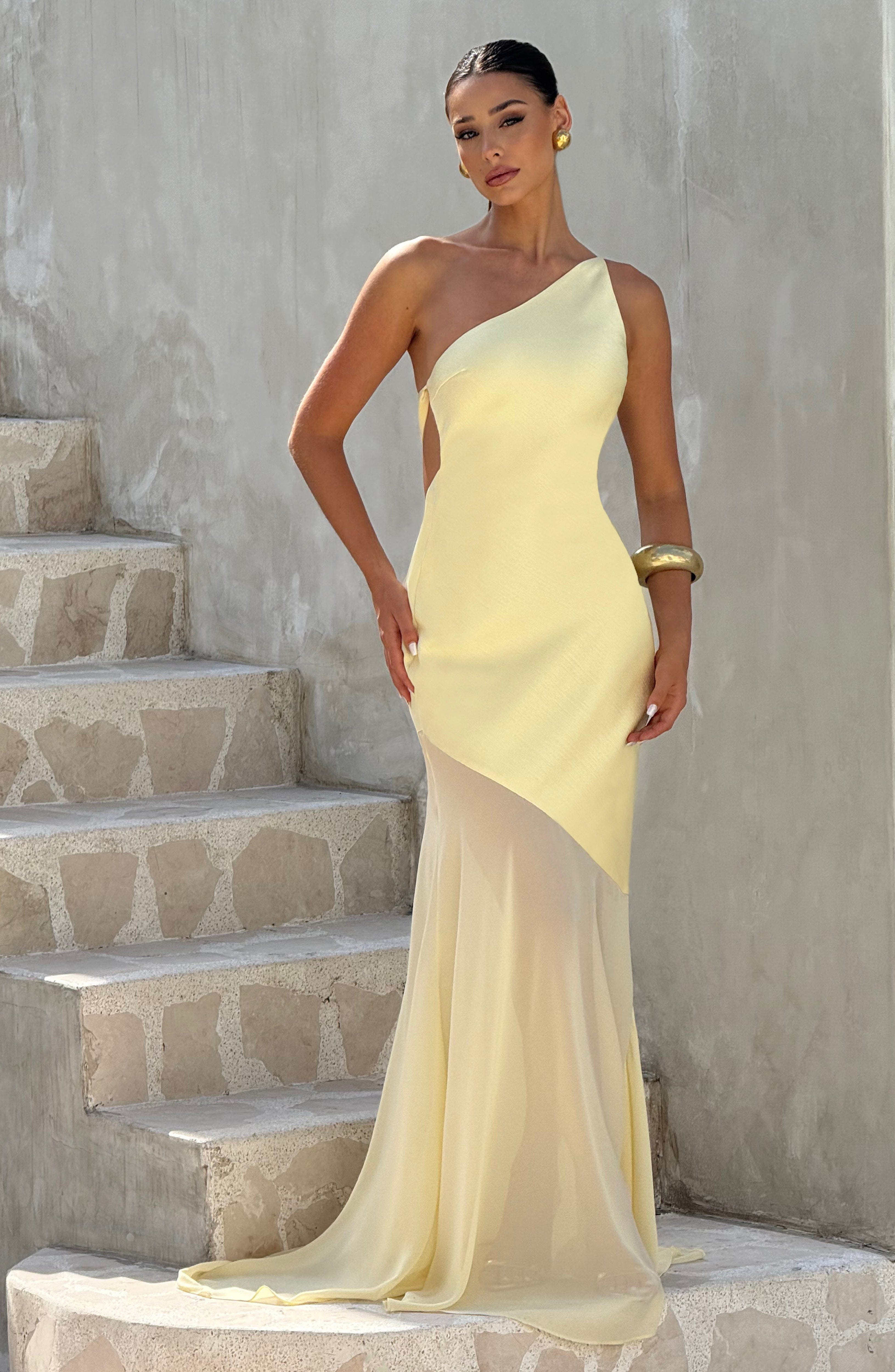 Golden Hour Elegance Dress