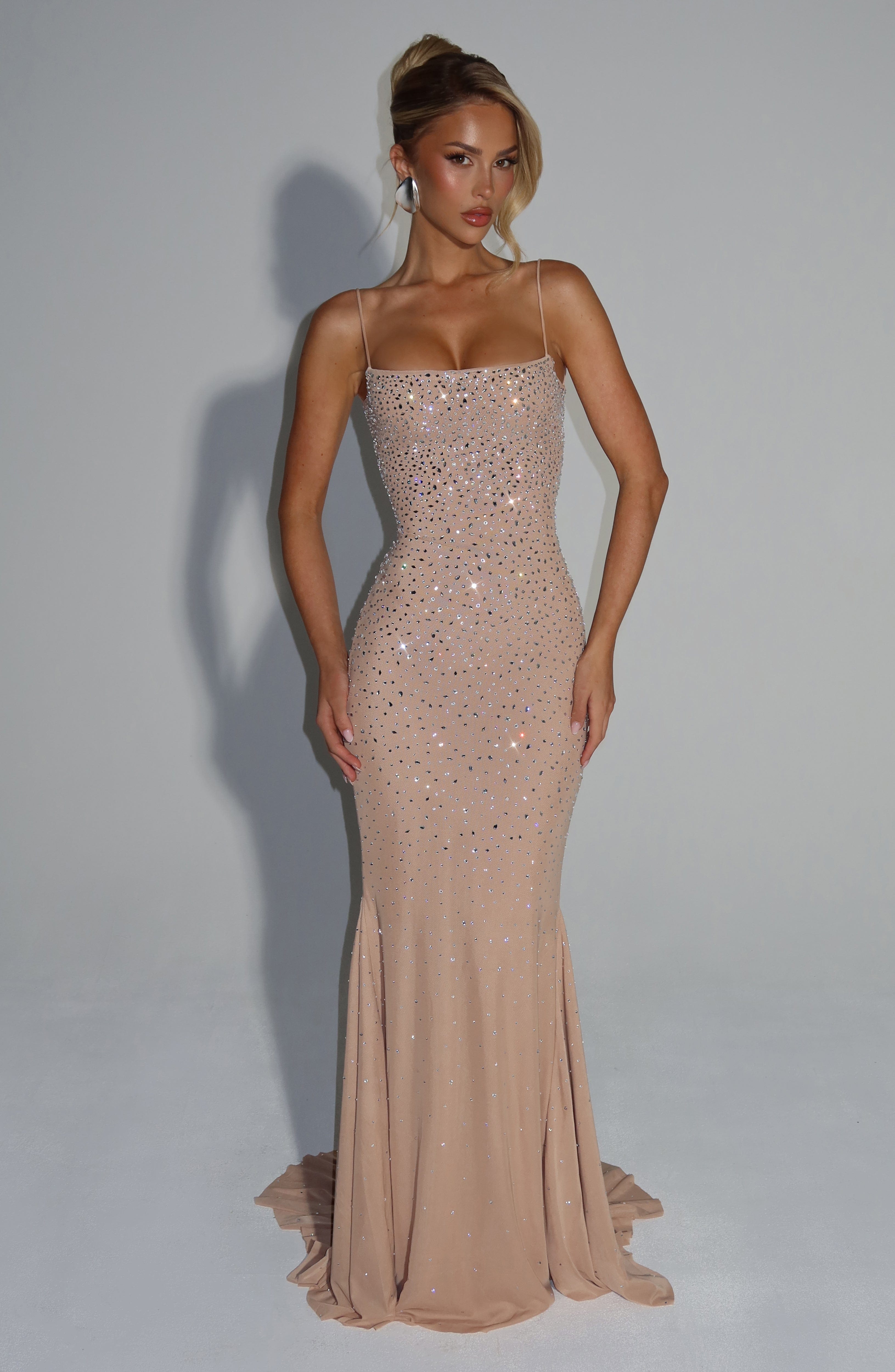 Celeste Crystal Maxi Dress