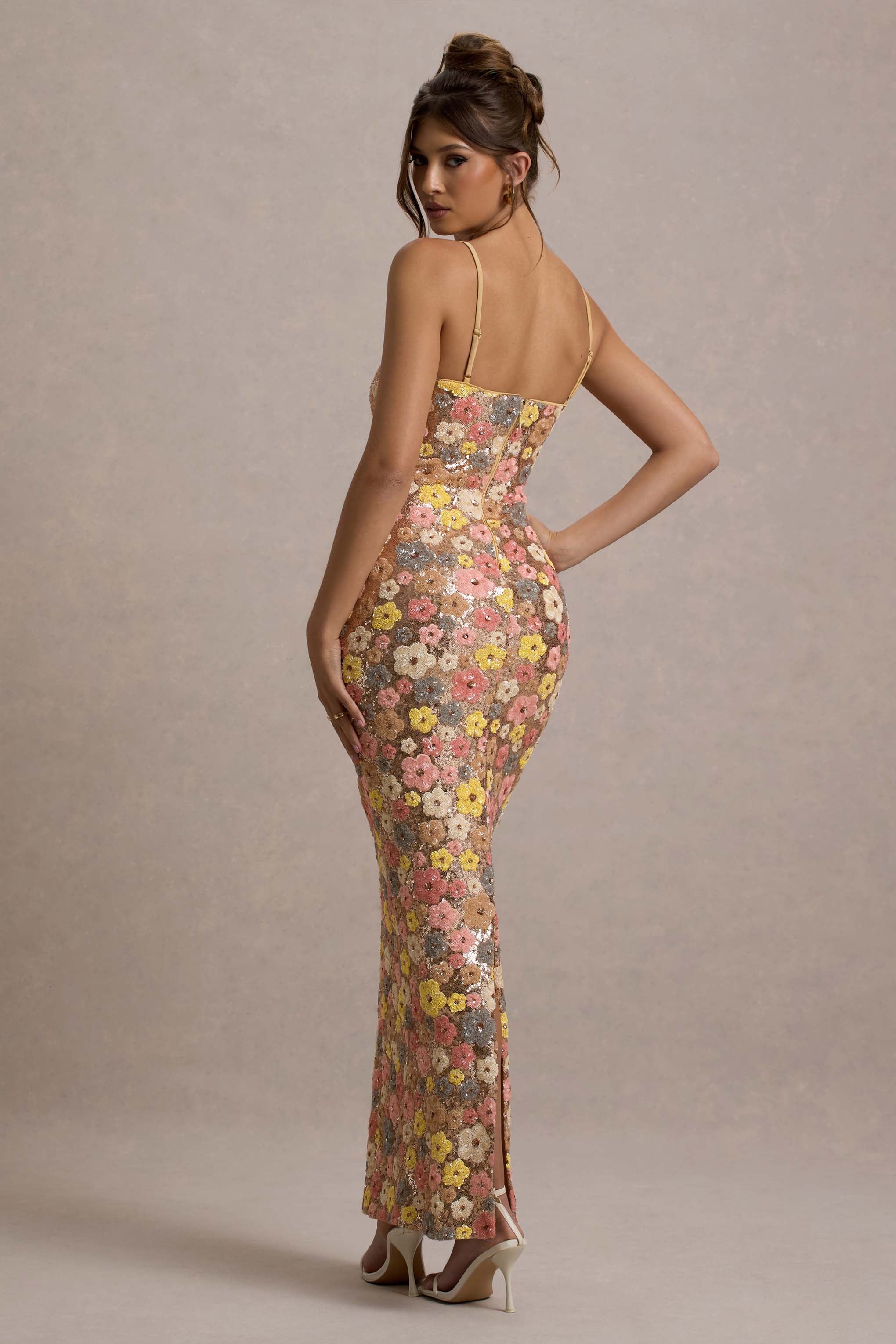 Blossom Aura Sequin Gown